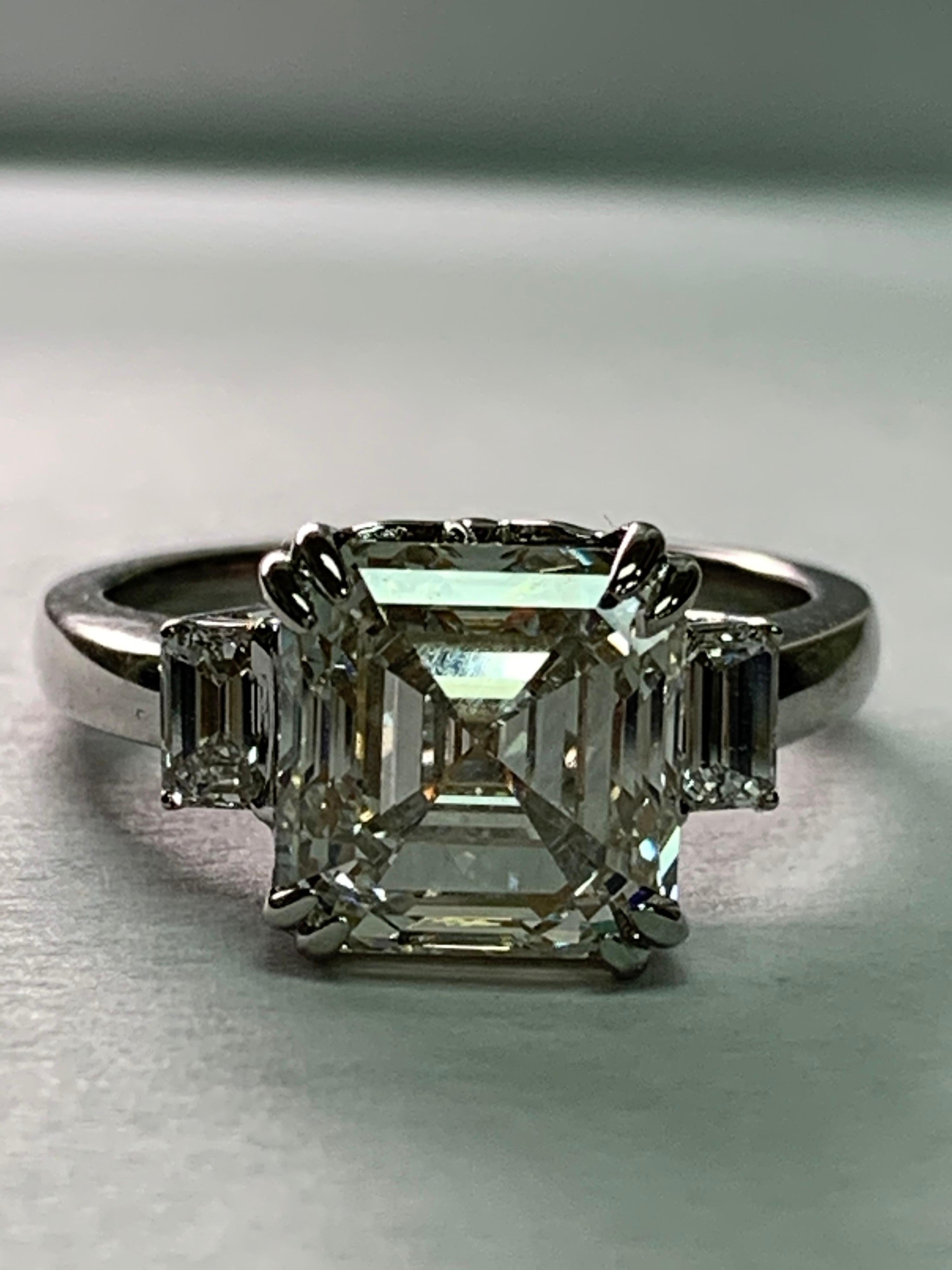 Artist GIA Certified 4.69 Carat Diamond Ring