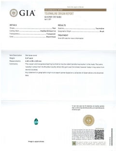 GIA Certified .47 Carat Brazilian Paraiba Tourmaline