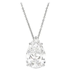 GIA Certified 4.71 Carat E COLOR VS1 Pear Cut Diamond TYPE IIA Golconda type!