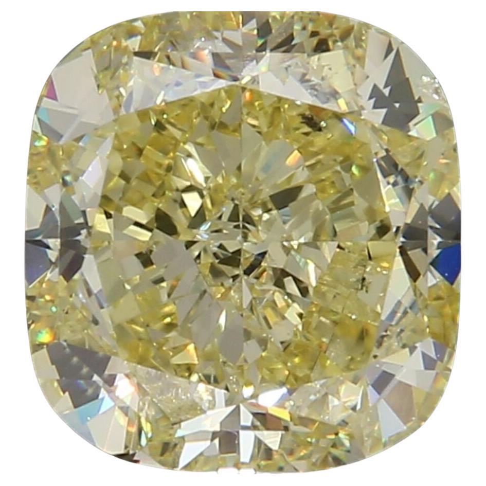 GIA Certified 4.75 Carat Fancy Yellow Diamond