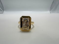GIA certified 4.78ct Emerald cut diamond ring RARE VS1