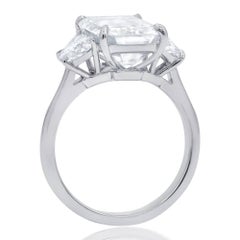 GIA Certified 4.83 Carat H-VS1 Emerald Cut Diamond Ring