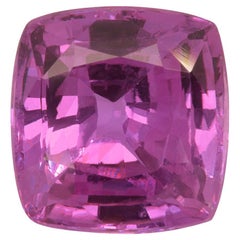 Used GIA Certified 4.83 Carats Heated Pink Sapphire 