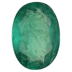 GIA Certified 4.89 Carat F2 Oval Shape Emerald