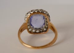 GIA Certified 4.94cts Natural Blue Sapphire Ring