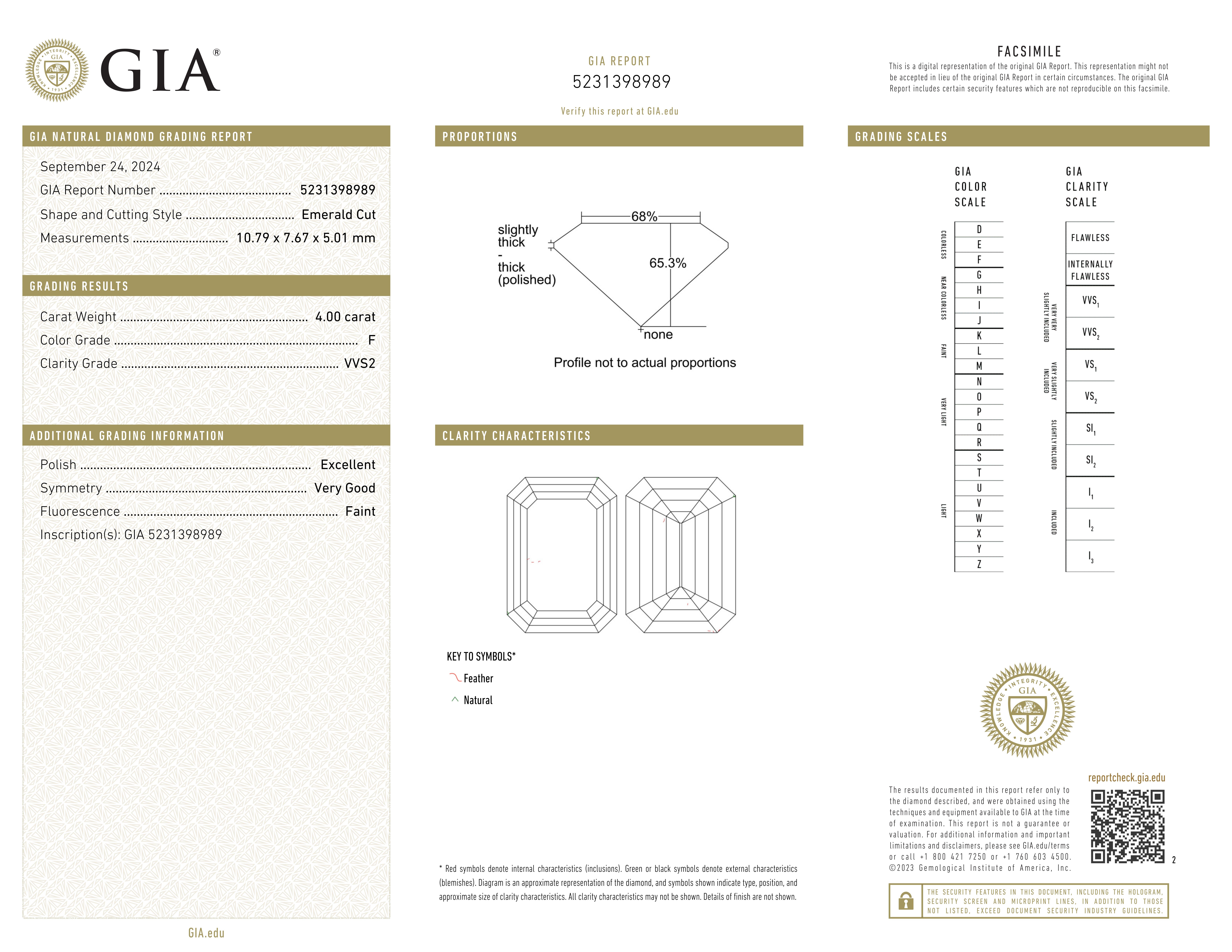 GIA zertifiziert 4Ct Smaragdschliff Diamant VVS2 Klarheit mit konischen Baguette im Zustand „Neu“ im Angebot in Chicago, IL
