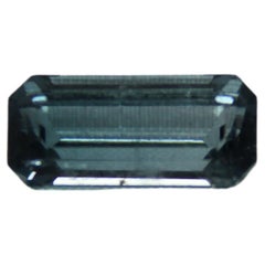 GIA Certified 5, 10 Carats Blue Tourmaline Emerald Cut
