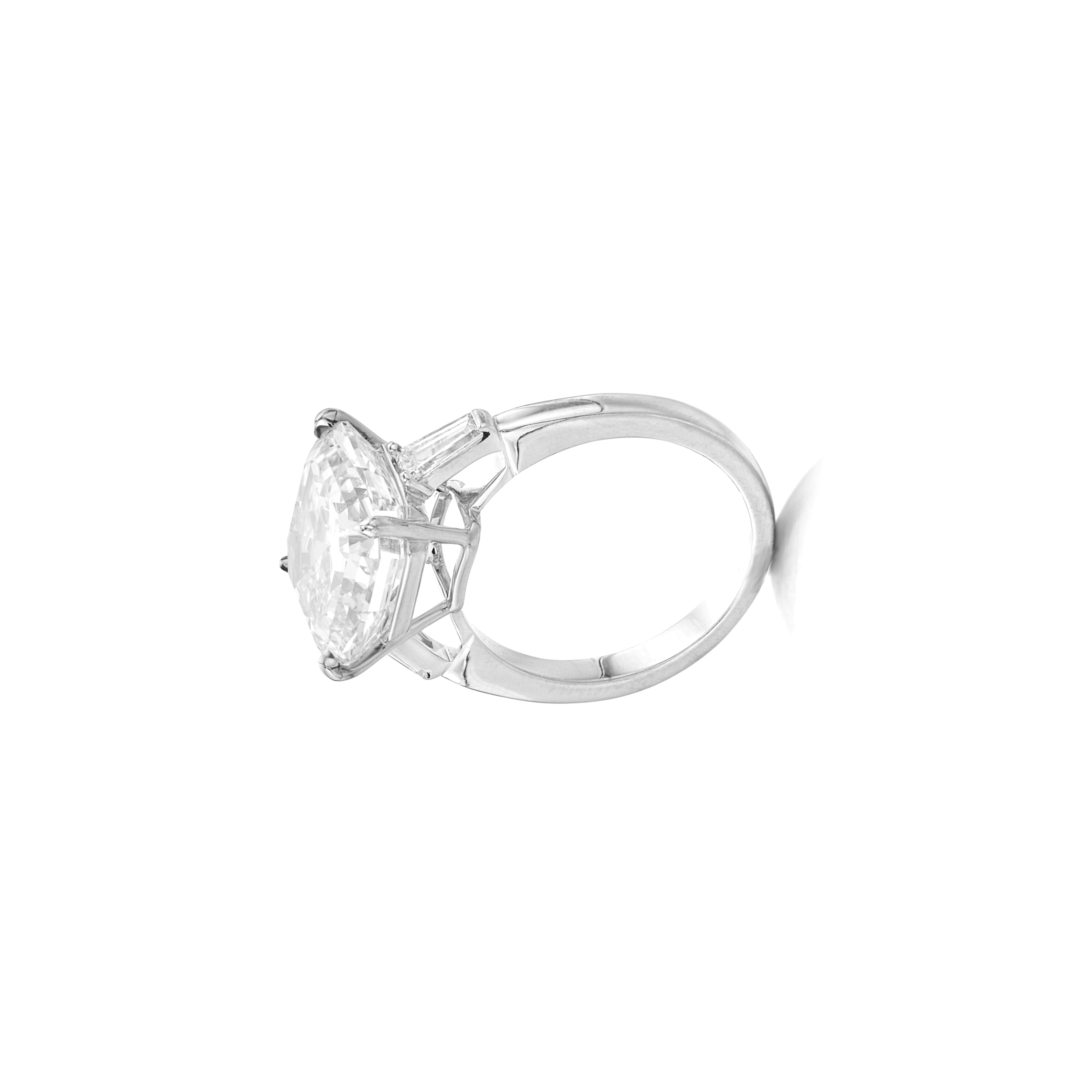 Bague à diamant Asscher de 5 carats certifiée par le GIA Neuf - En vente à Chicago, IL