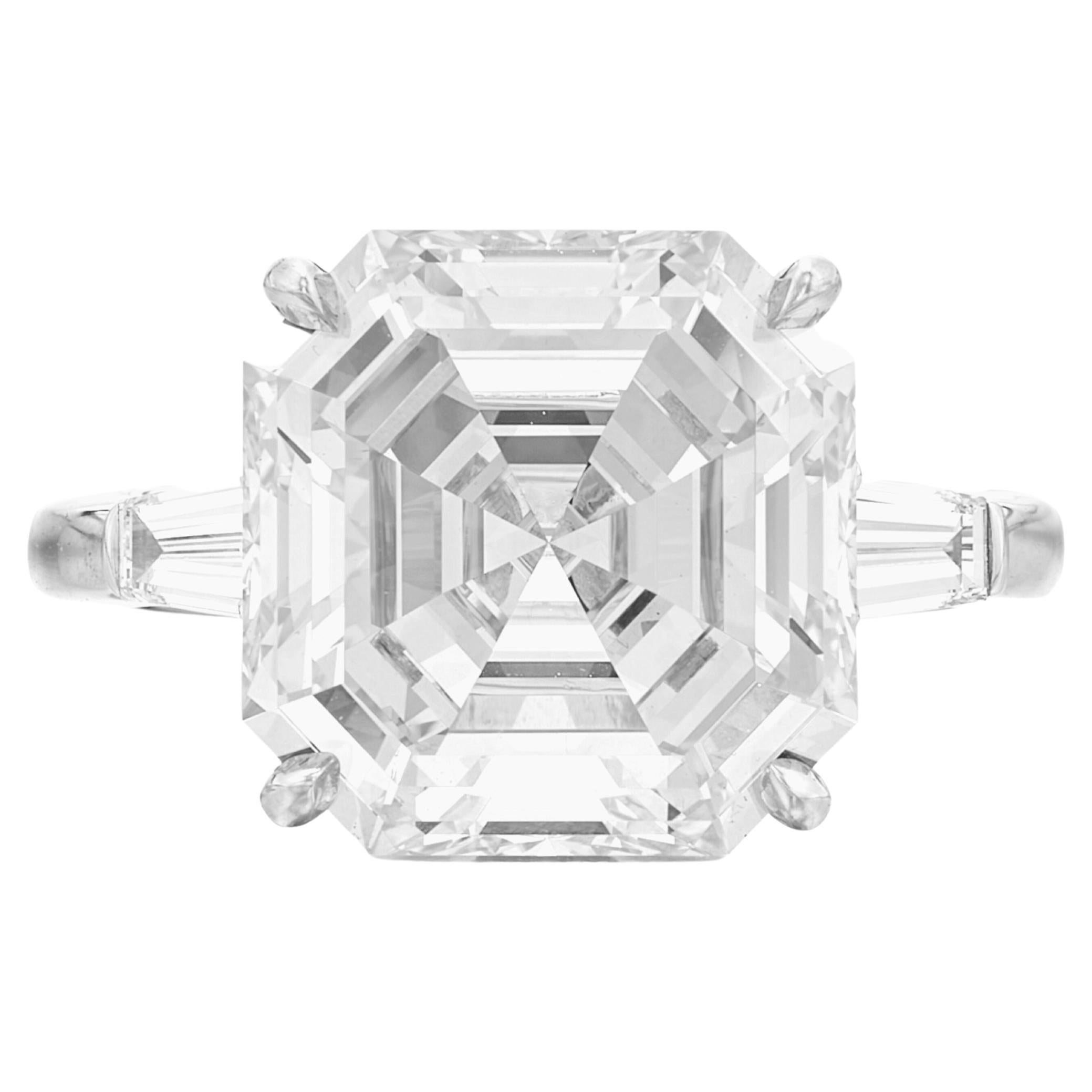 GIA Certified 5-carat Asscher Cut Diamond Ring