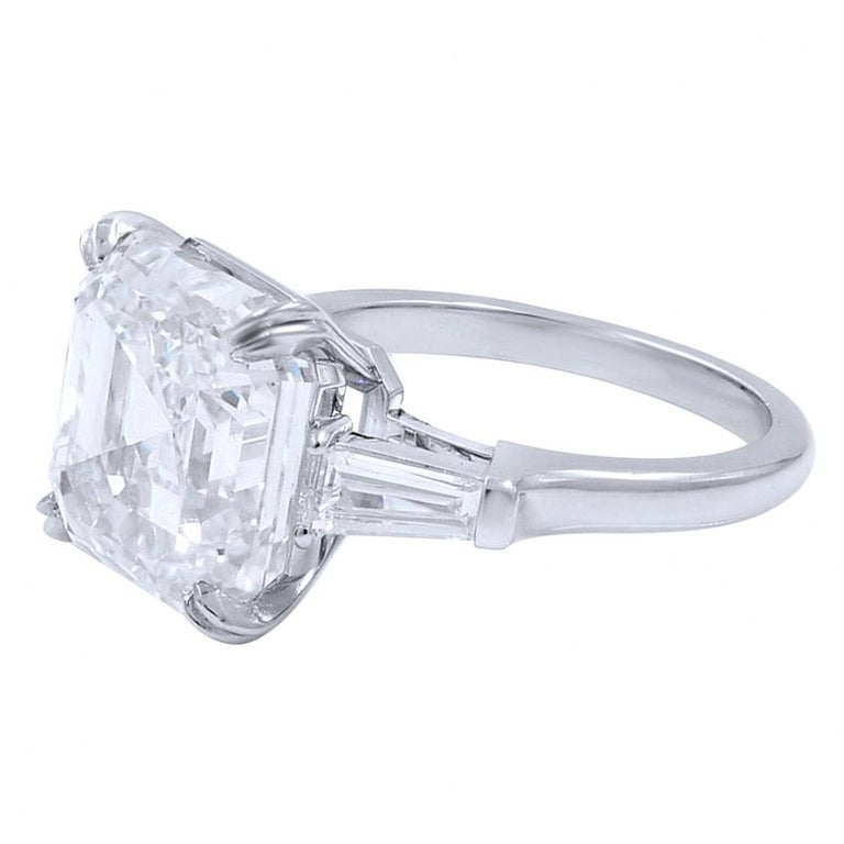 Bague Femme édourdienne Diamants Asscher 3.60ct & émeraudes - Or Jaune 14k Sur Argent 925, Taille 8 Personnalisable
