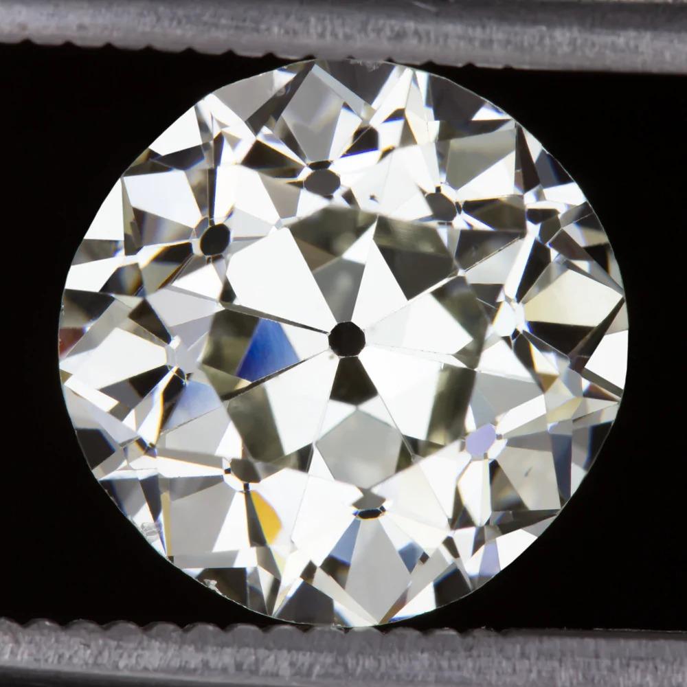 Contemporary GIA Certified 5 Carat Circular Brilliant Old Cut Diamond Impressive Ring For Sale