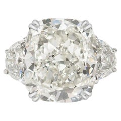 Bague en diamant certifié GIA 5 carats taille coussin FLAWLESS