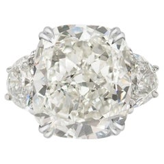 GIA Certified 5 Carat Cushion Cut Diamond Ring