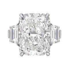 GIA Certified 5 Carat Cushion Diamond Ring TYPE IIA Golconda Type