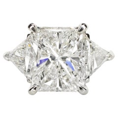 GIA Certified 5 Carat D Color FLAWLESS Radiant Cut Diamond Ring