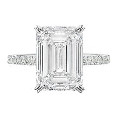 GIA Certified 5 Carat Diamond D COLOR FLAWLESS Clarity Ring