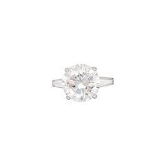 GIA Certified 5 Carat Diamond Engagement Ring