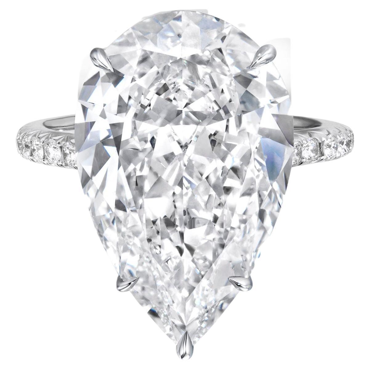 GIA Certified 5 Carat Diamond Engagement Ring Platinum For Sale at 1stDibs