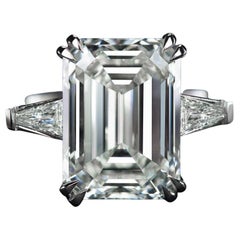 Diamant taille émeraude de 5 carats certifié GIA