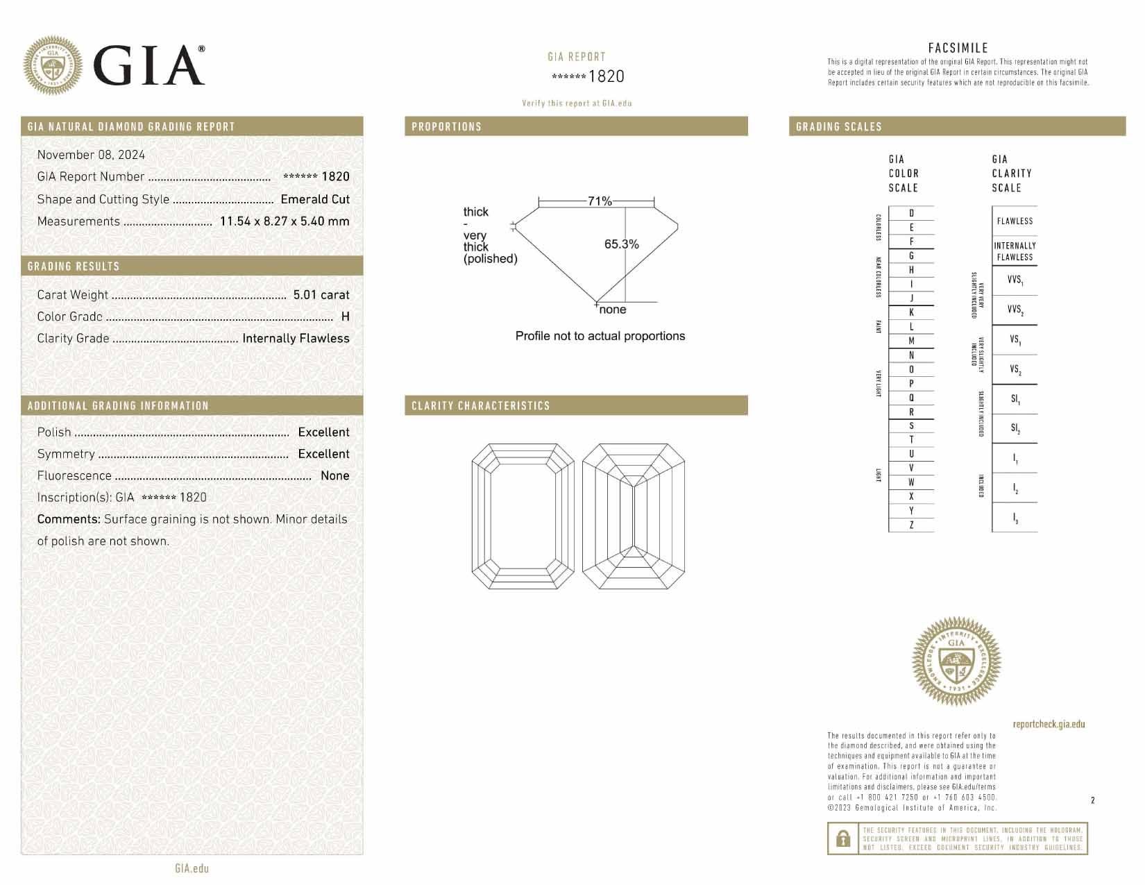 Taille émeraude Bague en diamant certifié GIA 5 carats taille émeraude E VVS1 en vente