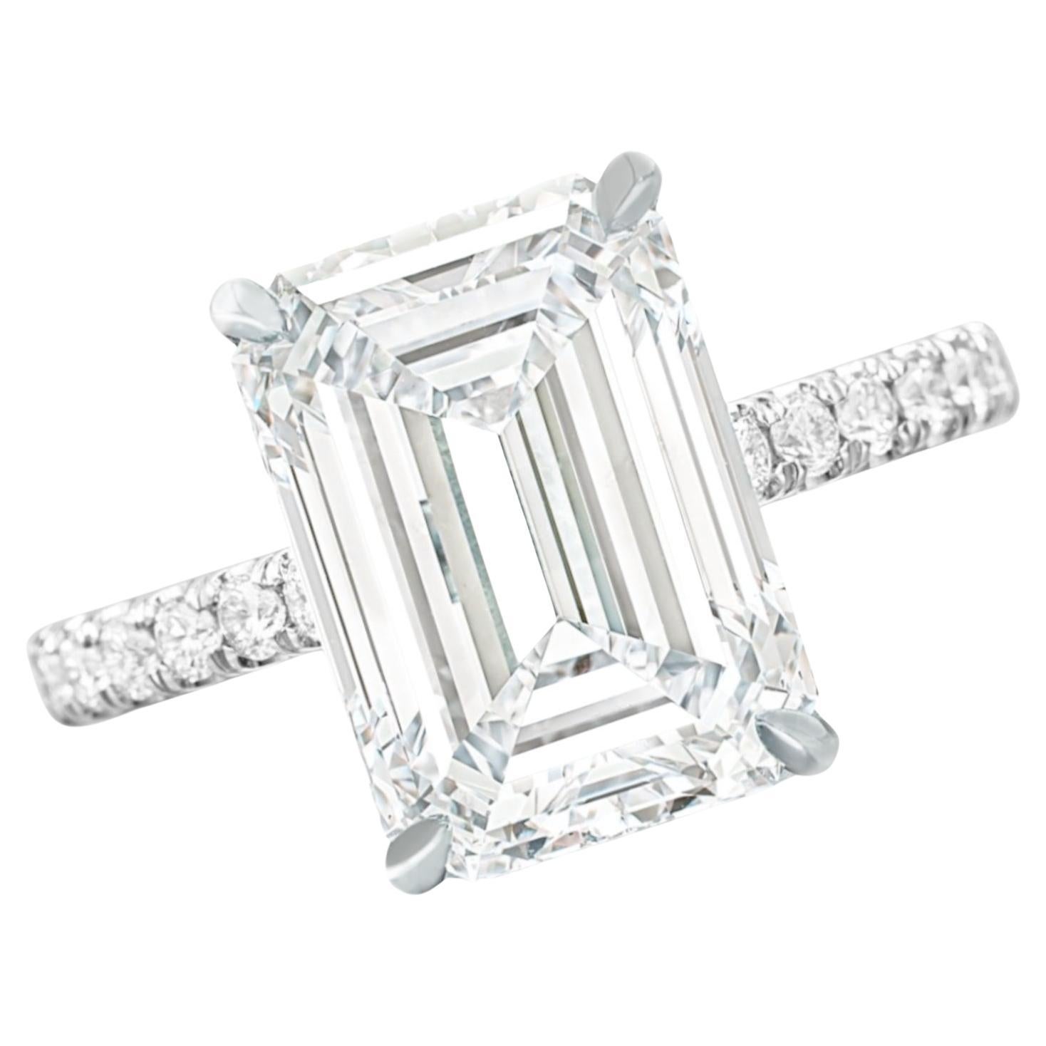 GIA Certified Type 2A 11.52 Carat Emerald Cut Diamond Ring For Sale at 1stDibs diamond ring