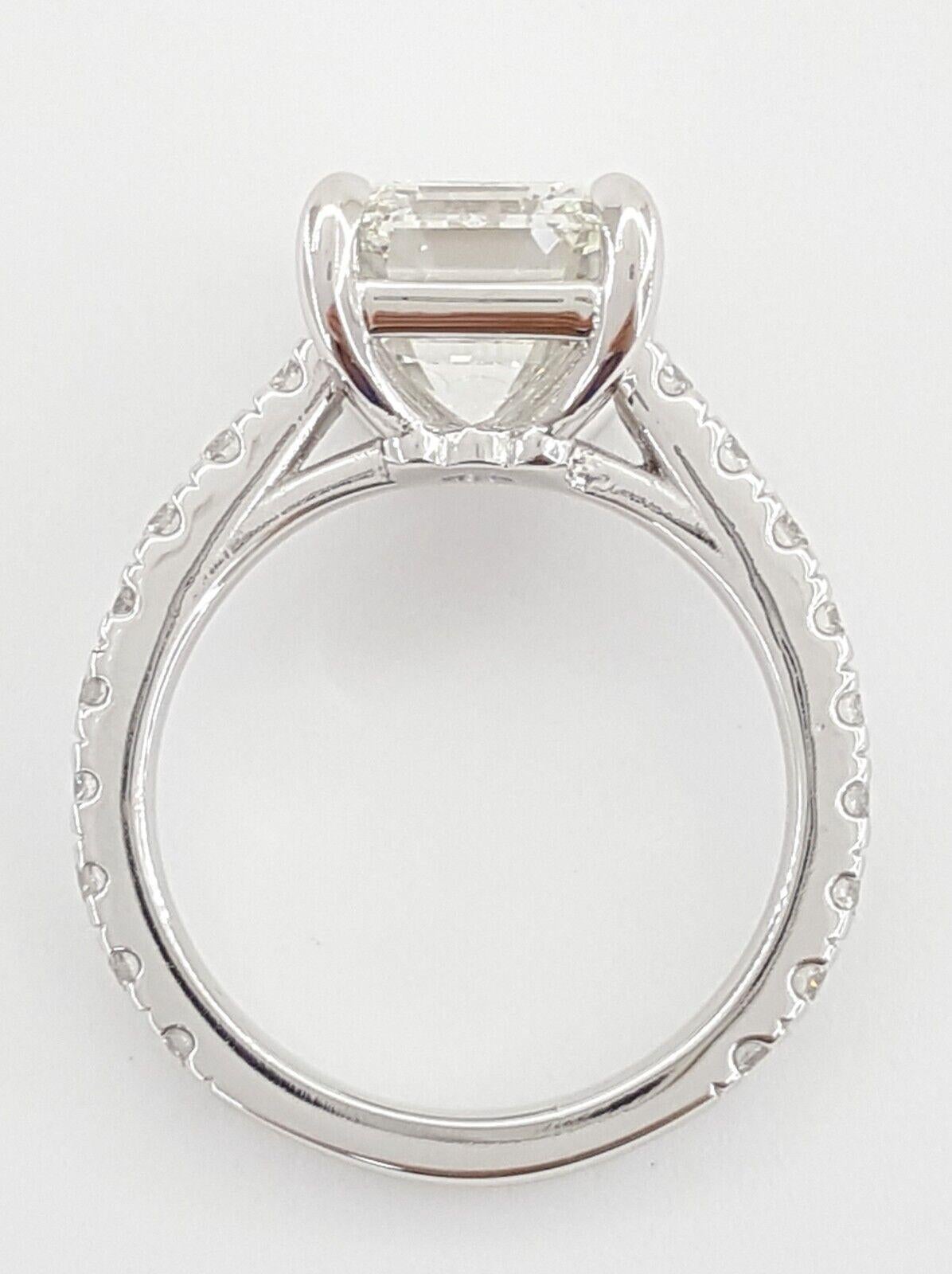 emerald cut diamond ring 5 carat