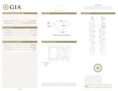 GIA Certified 5 Carat Emerald Cut DiamondD COLOR VVS2 Clarity Platinum Ring