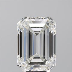 Anello con diamante taglio smeraldo certificato GIA da 5.04 carati con baguette affusolata