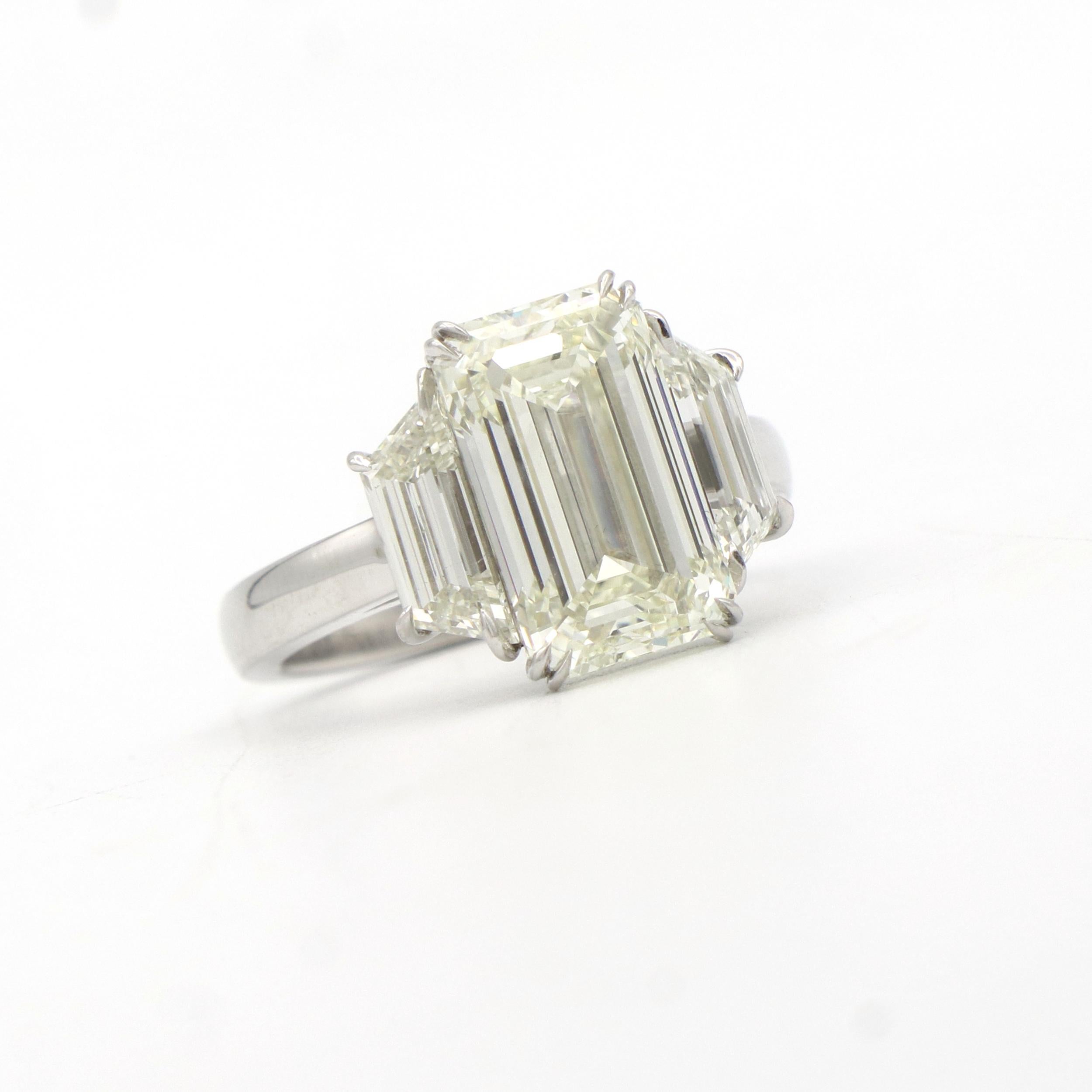5 carat 3 stone diamond ring