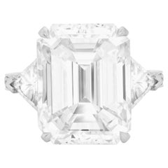 GIA Certified 5 Carat Emerald  Diamond Platinum Ring