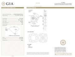 GIA Certified 5 Carat Fancy Yellow Cushion Diamond Ring
