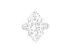 GIA Certified 5 Carat Marquise Diamond Ring D COLOR