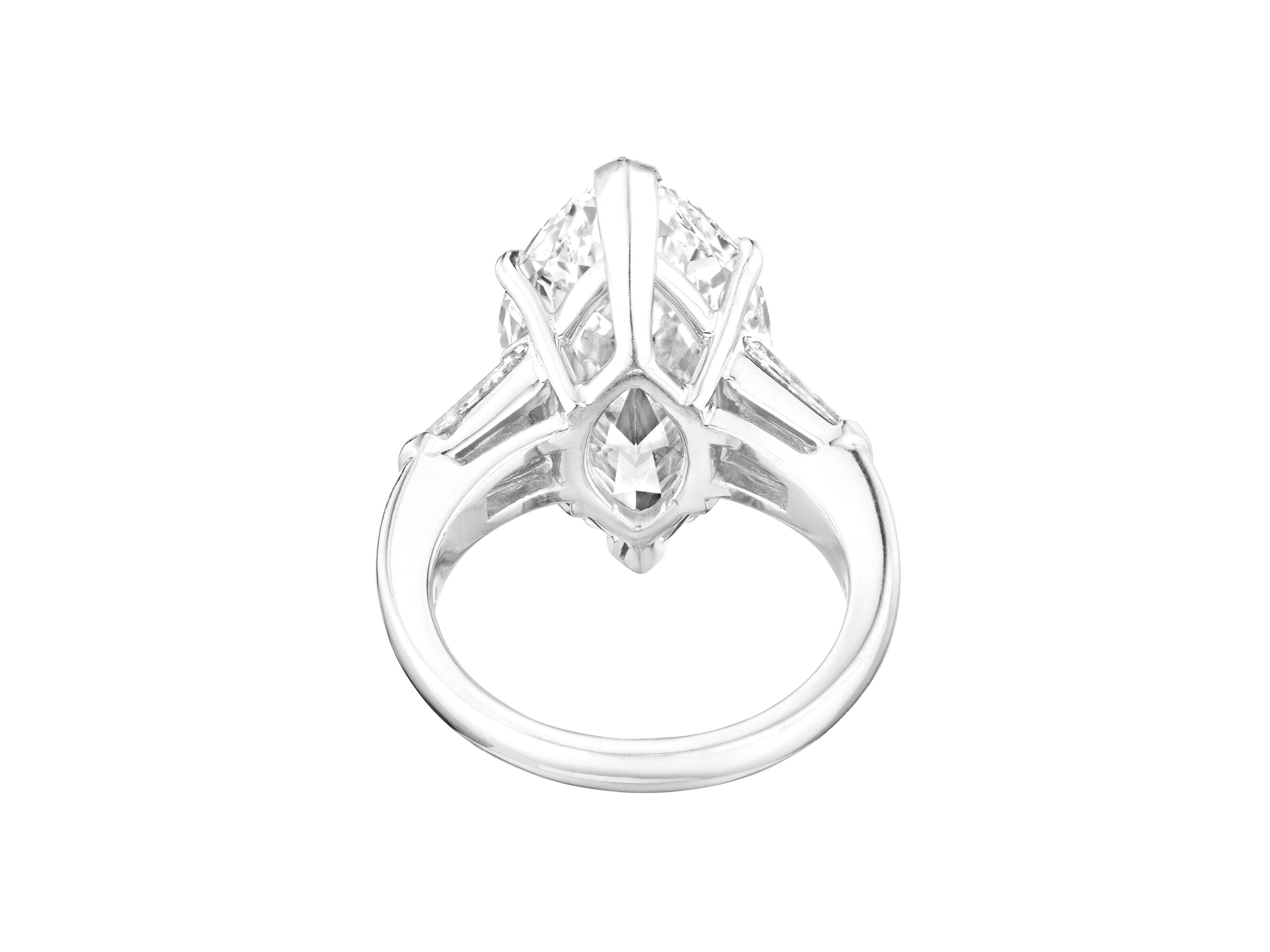Anillo de diamantes marquesa de 5 quilates con certificado GIA COLOR D Contemporáneo en venta