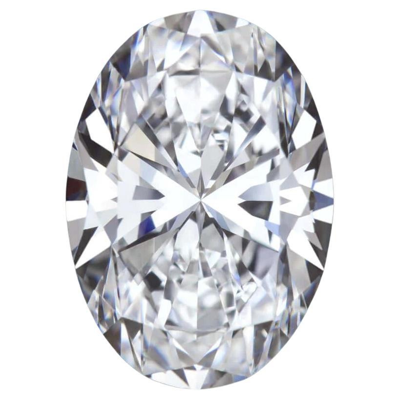 GIA-zertifizierter 5 Karat ovaler Diamant  im Angebot