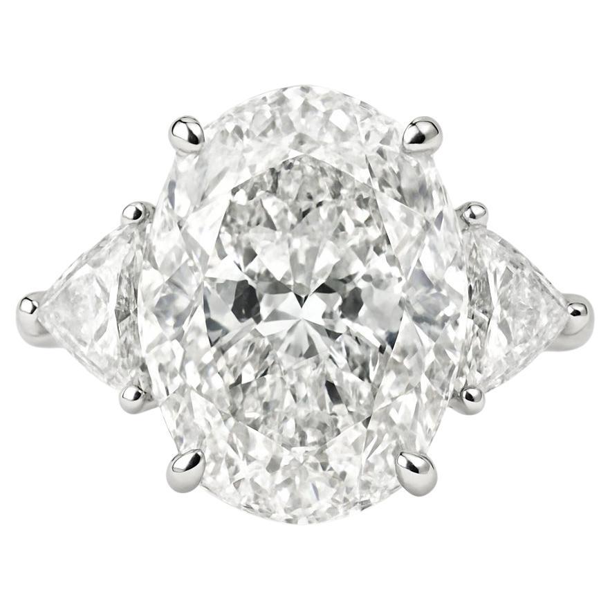 GIA Certified 5 Carat Oval Internally Flawless Diamond Engagement Ring