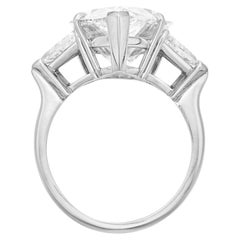 GIA Certified 5 Carat Pear Cut Diamond Ring