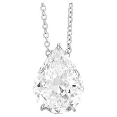 Collar Colgante Diamante Forma Pera 5 Quilates Certificado GIA