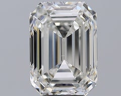 Verlobungsring aus Platin mit GIA-zertifiziertem 5.01 Karat Diamant im Smaragdschliff