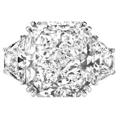 GIA Certified 5 Carat Radiant Cut Diamond Ring