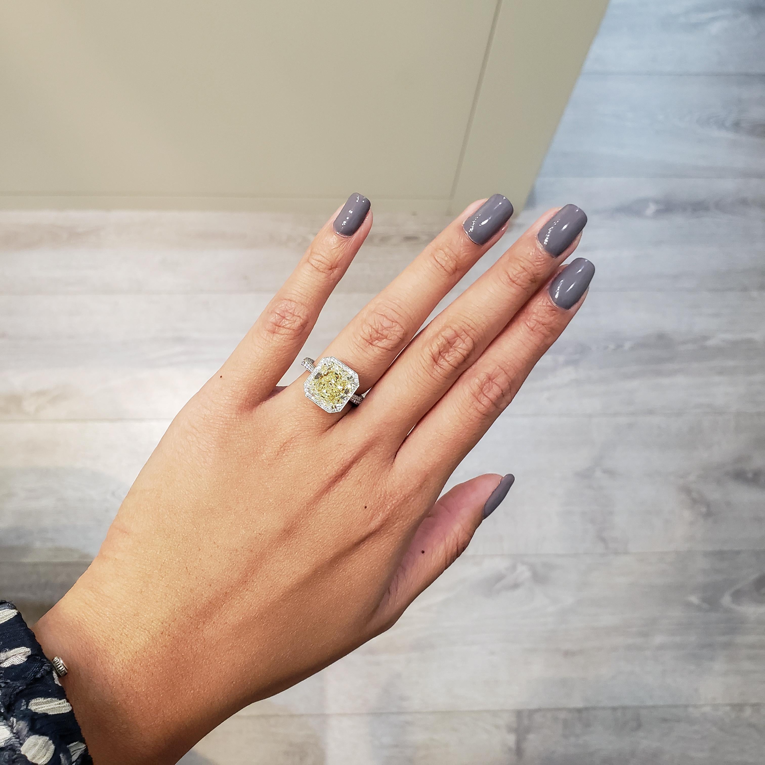 vintage radiant cut engagement rings