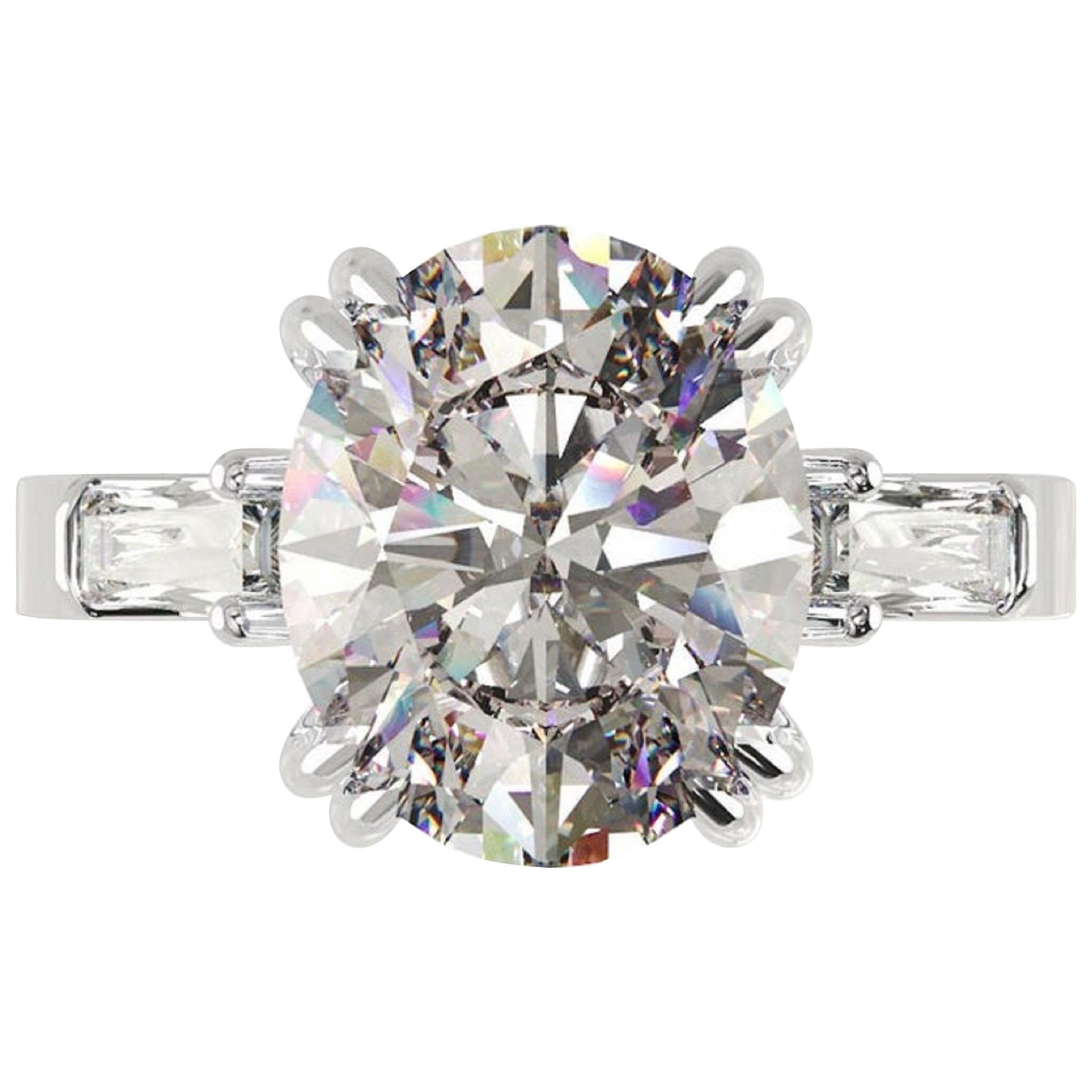 5 Carat Oval Diamond Ring at 1stDibs 5 ct oval diamond ring
