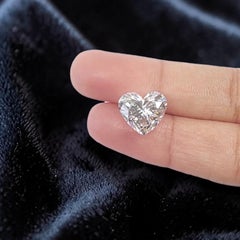 GIA Certified 5 Ct D Color Flawless Clarity Heart Shape Solitaire Diamond XX-N