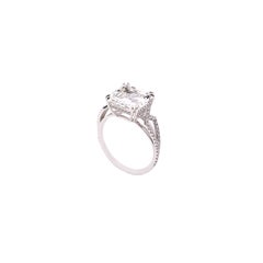 GIA Certified 5 Carat White Diamond, Asscher Cut, G Color, VS1