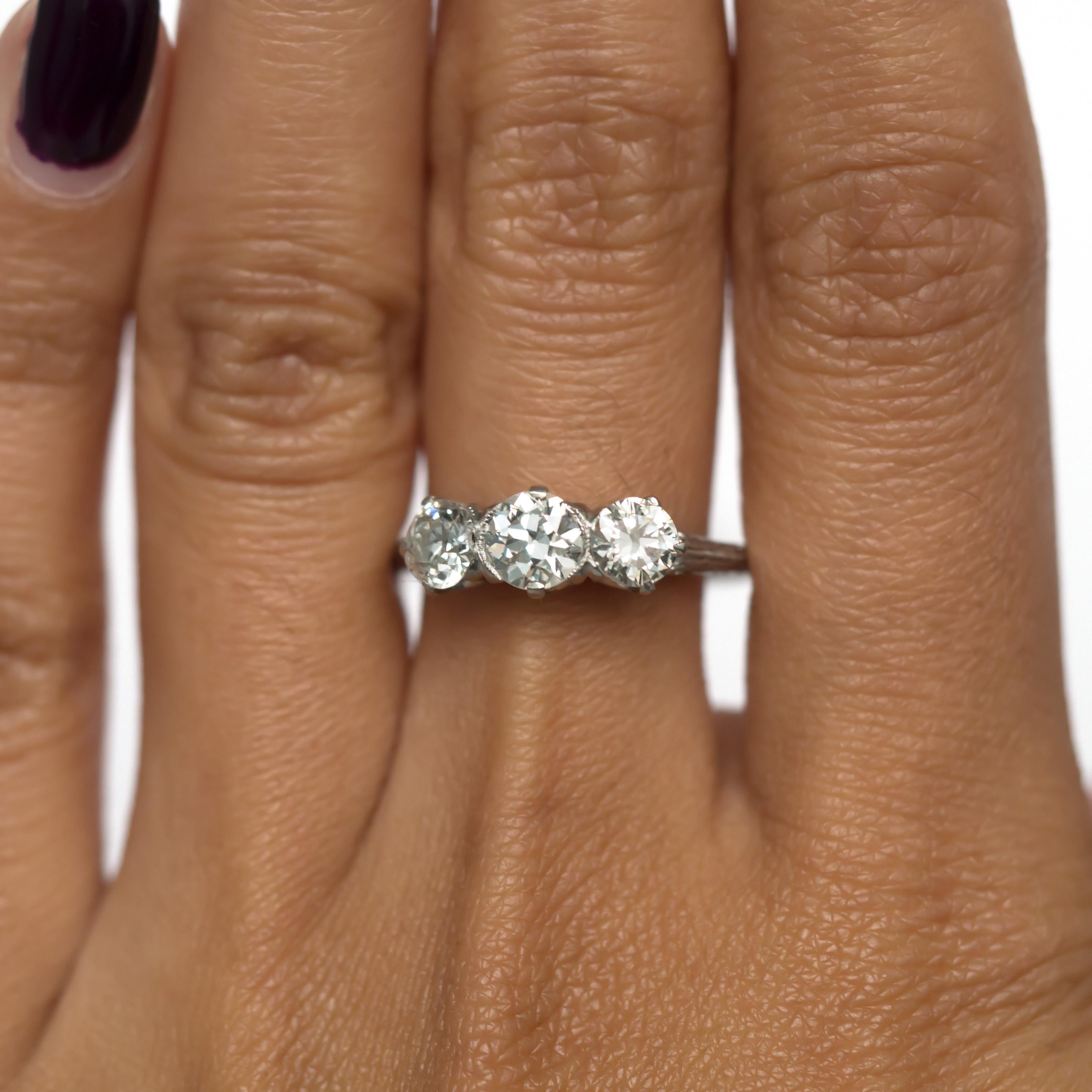 GIA Certified .50 Carat Diamond Platinum Engagement Ring 2