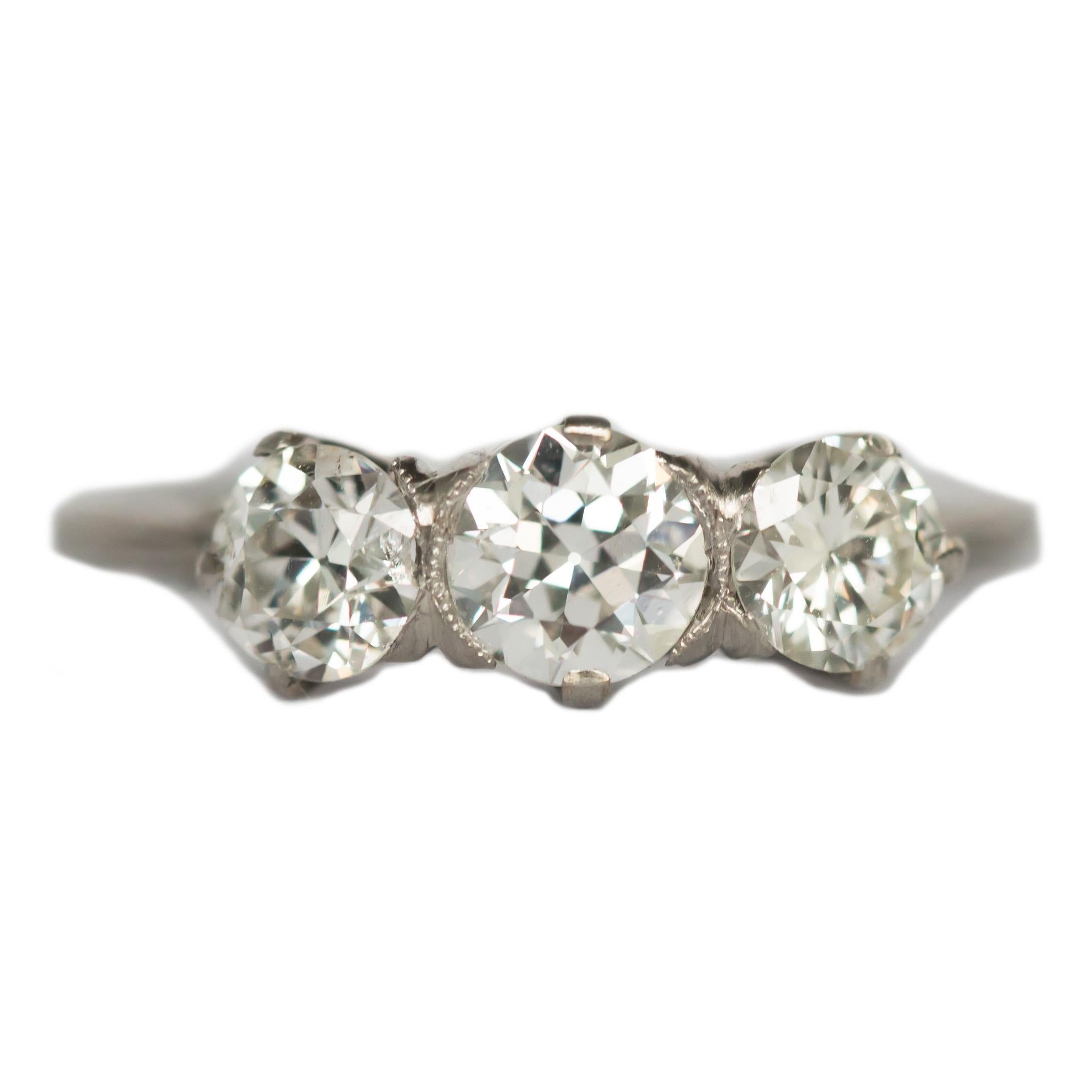 GIA Certified .50 Carat Diamond Platinum Engagement Ring