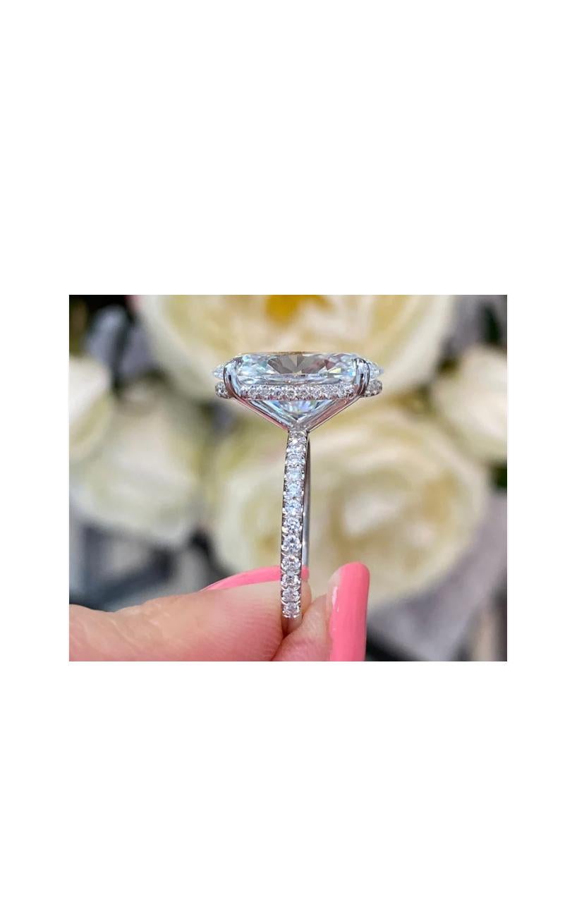 GIA zertifiziert 5,00 Karat FLAWLESS Klarheit E Farbe 18K Gold Solitär Ring für Damen oder Herren im Angebot