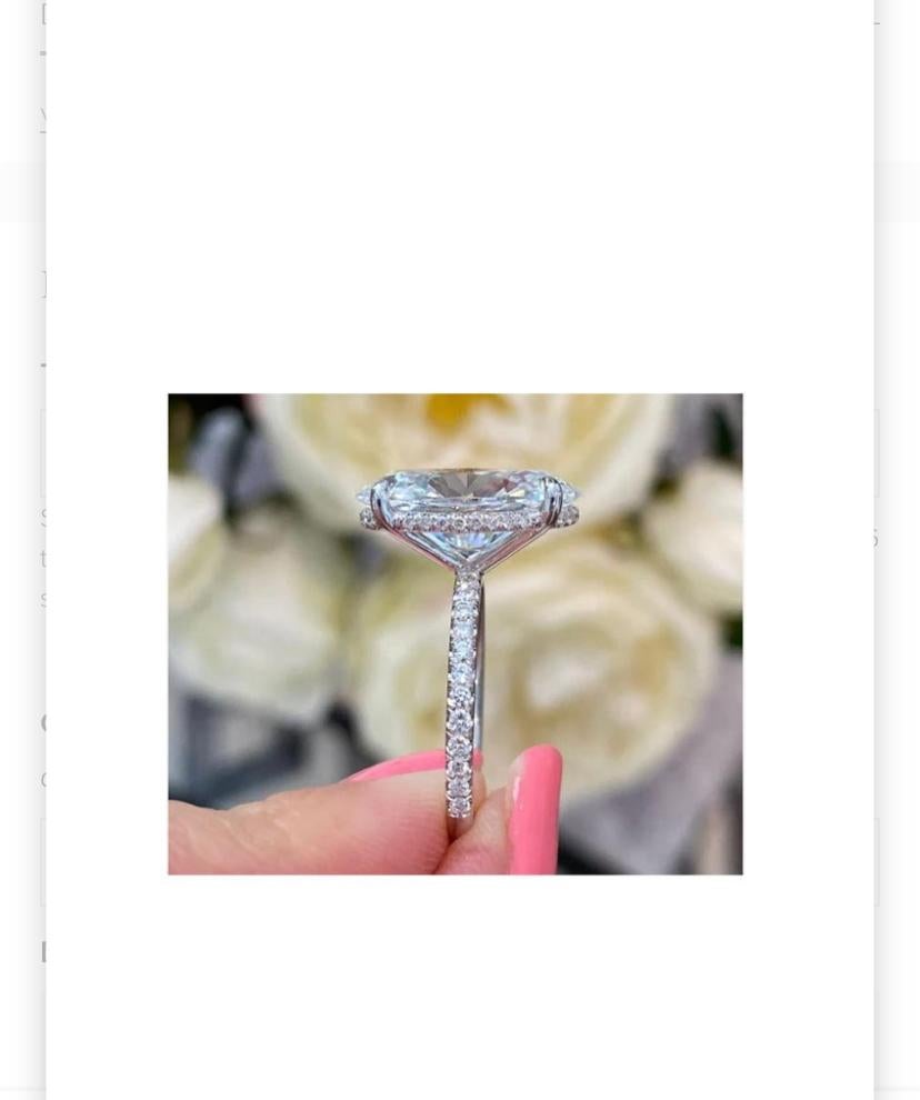 Anello solitario in oro 18 carati certificato GIA da 5,00 carati di purezza E senza difetti in vendita 3