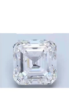 GIA Certified 5.00 F/VS2 Carat Square Emerald  Shape  Natural Diamond