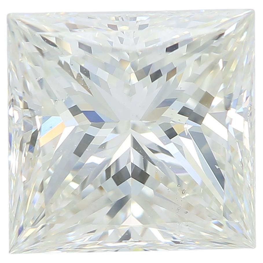 GIA zertifiziert 5,00ct Prinzessinnenschliff I VS2 lose oder in Solitär Ring gesetzt