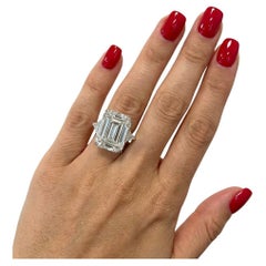 GIA Certified 5.01 Carat D Flawless Type IIa Emerald Cut Ring